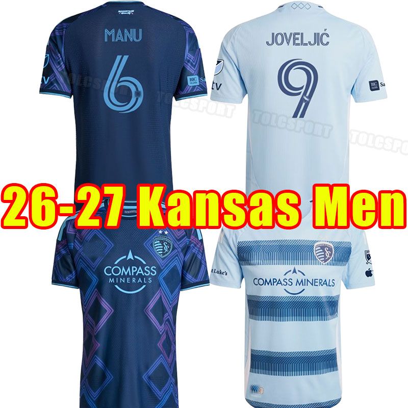 26 27 Sporting Kansas City KC Soccer Jerseys AGADA 2026 2027 City Football Shirts PULIDO THOMMY AFRIFA RUSSELL SALLOI ROSERO Men Uniforms Kids Kits Socks Full Sets