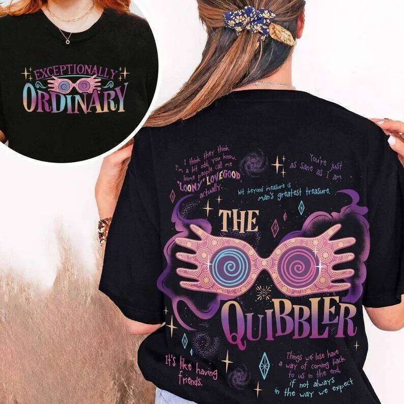 'Just Sane As I Am' Hp Tee Wizard School Fandom Multiple Color Shirt Magic Wand Two-sided Bookish print T-shirt Women Tops XJ260306