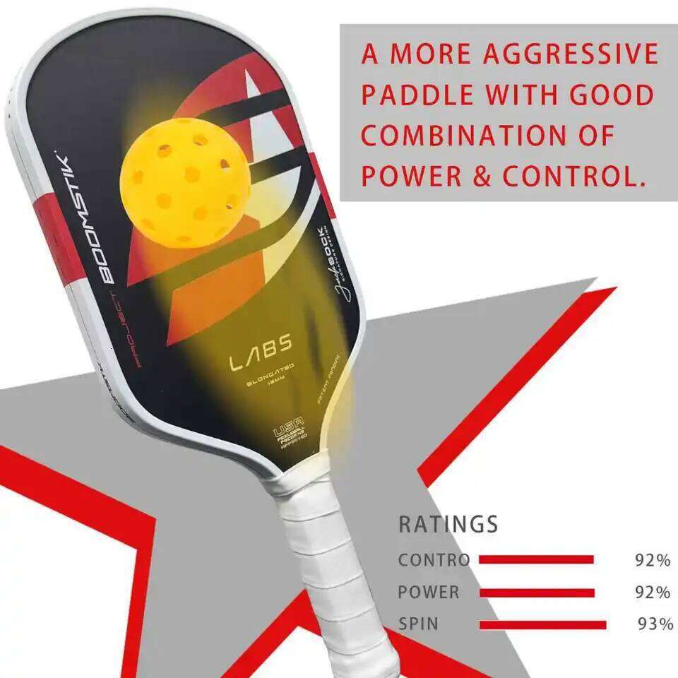 LABS ject Boomstk Elongated 16mm Boom Core Racket Pure Foam Pickleball Paddle for Enhanced Game Performance 26L0309