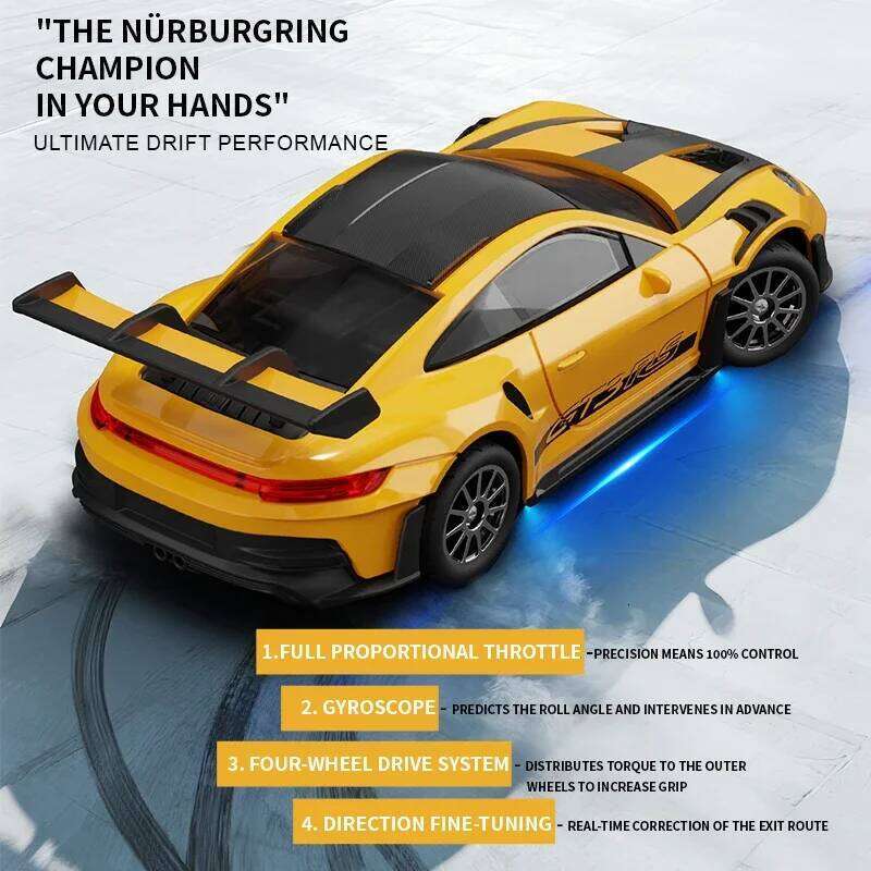 1/43 4WD Aolly Body Simulation Drift RC Electric Full Scale Remote Control Model Car with Gyroscope for Boy Adult Toy C260306