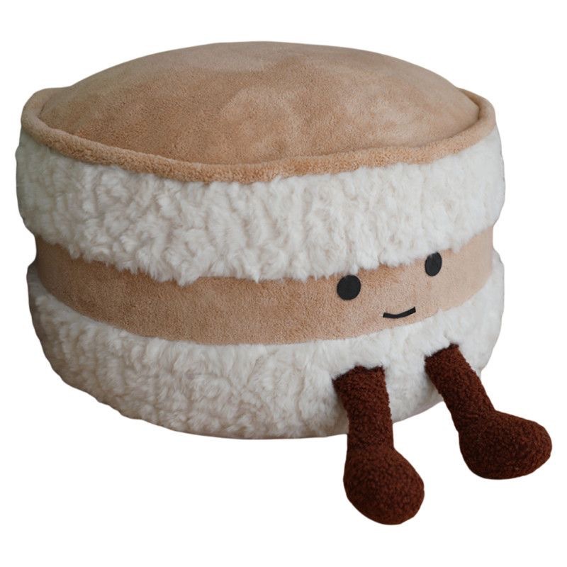 Cute Bread Seat Cushion, Removable Washable Tatami Stool for Living Room