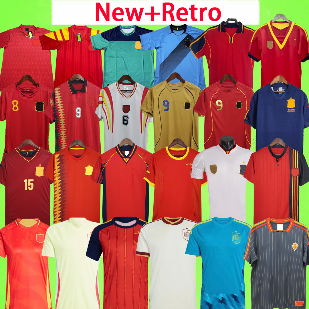 New + Retro 2026 icon Spain soccer jersey 1988 1992 1994 1996 1998 2000 2002 2008 2010 2012 2013 LAMINE YAMAL GK football shirt TORRES A.INIESTA XAVI Espana Camiseta women