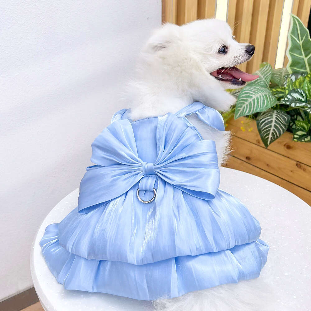 Famous brand Pet Wedding Dress Up Cat Clothes Supplies Dog Leash Teddy Bichon French Bulldog Spring Summer pupakaIK