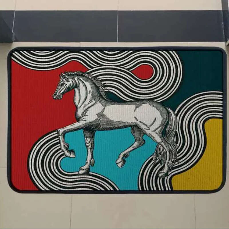 Jungle Horse Sofa Carpet Equator Doormat Living Room Bedroom Bedside Rug Floor Entrance Door Mat
