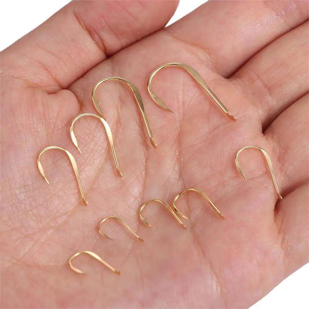 20Pcs/Pack Hooks Golden Single Fishhooks Jig Barbed Hook Carp Sea Fishing Accessorie Tackle High Carbon Steel S260305