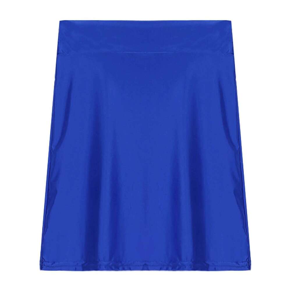 Womens Glossy Stretch Oil Solid Color Pencil Skirt Casual High Waist Elastic Waistband Short Miniskirt Rave Party Clubwear XJ260309