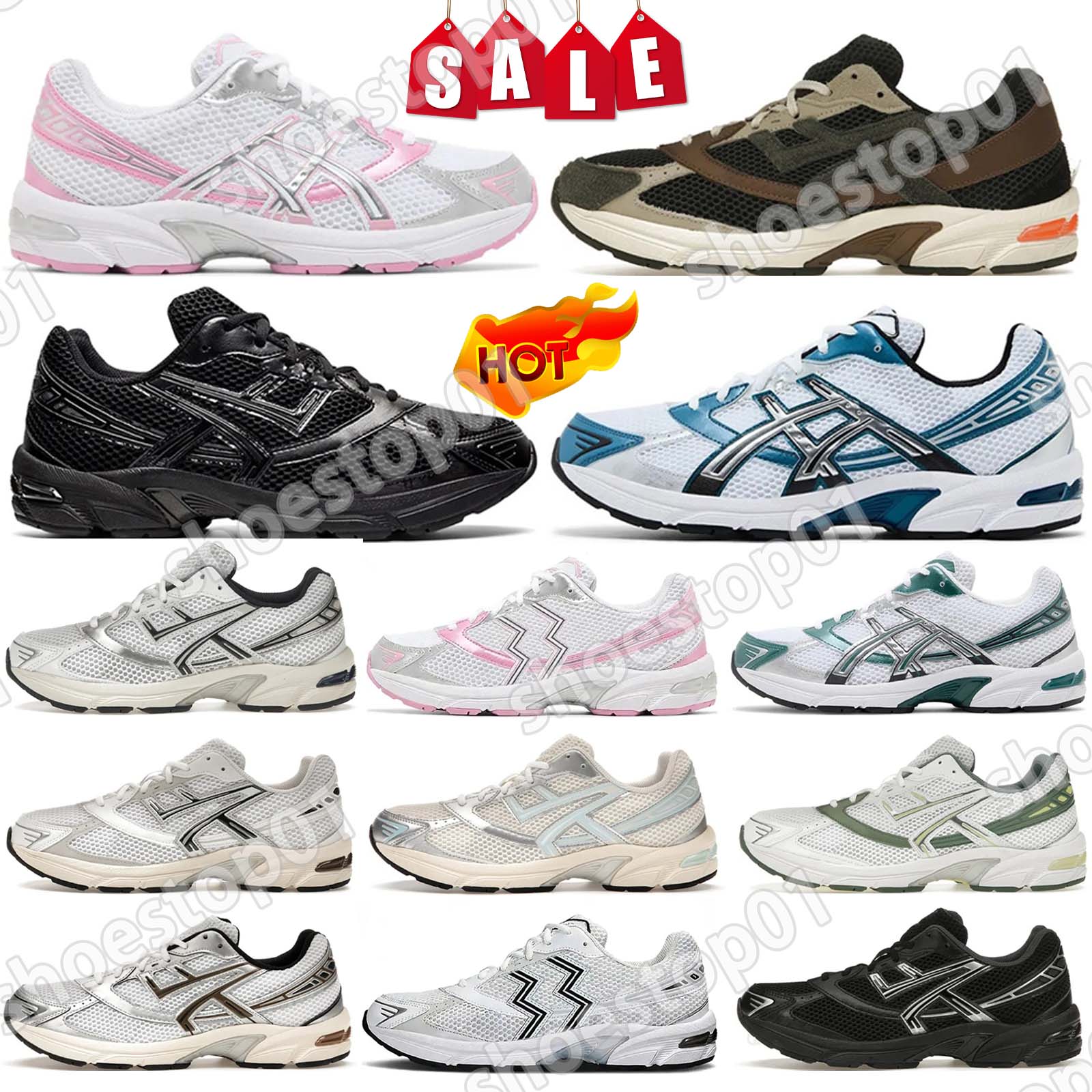 Running sneaker mens trainers shoe 1130 14 BALCK sliver Silver Gray Silver White Pink Burgundy Brown Haze Blue Orange
