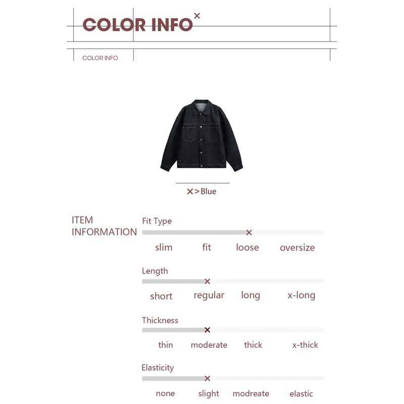 TFETTERS 2025 Spring Autumn New Mens Denim Workwear Jacket Man Contrast Stitching Oversized Turn-down Collar Jeans Coat Male M260309