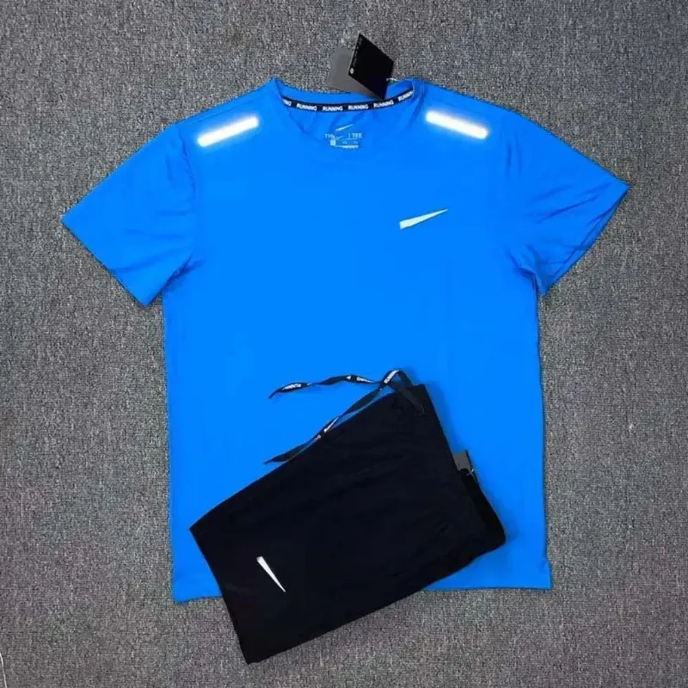 Mens tracksuits designer tracksuit shirts shorts two-piece fitness suit print quick drying t-shirt Sportswear Basketball tracksuit 16
