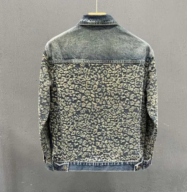 New Mens Trendy Cool Denim Jacket Korean Style Design Top Spring Autumn Personality Fashion Patchwork Coat M260309