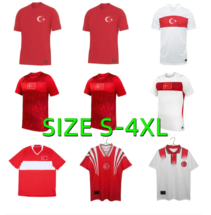 2026 2027 Turkey Soccer Jerseys 24 25 26 27 Euro World Cup National Team CALHANOGLU GULER SOYUNCU DEMIRAL YILDIZ CELIK YILMAZ 1996 2008 retro Football Shirts Uniforms