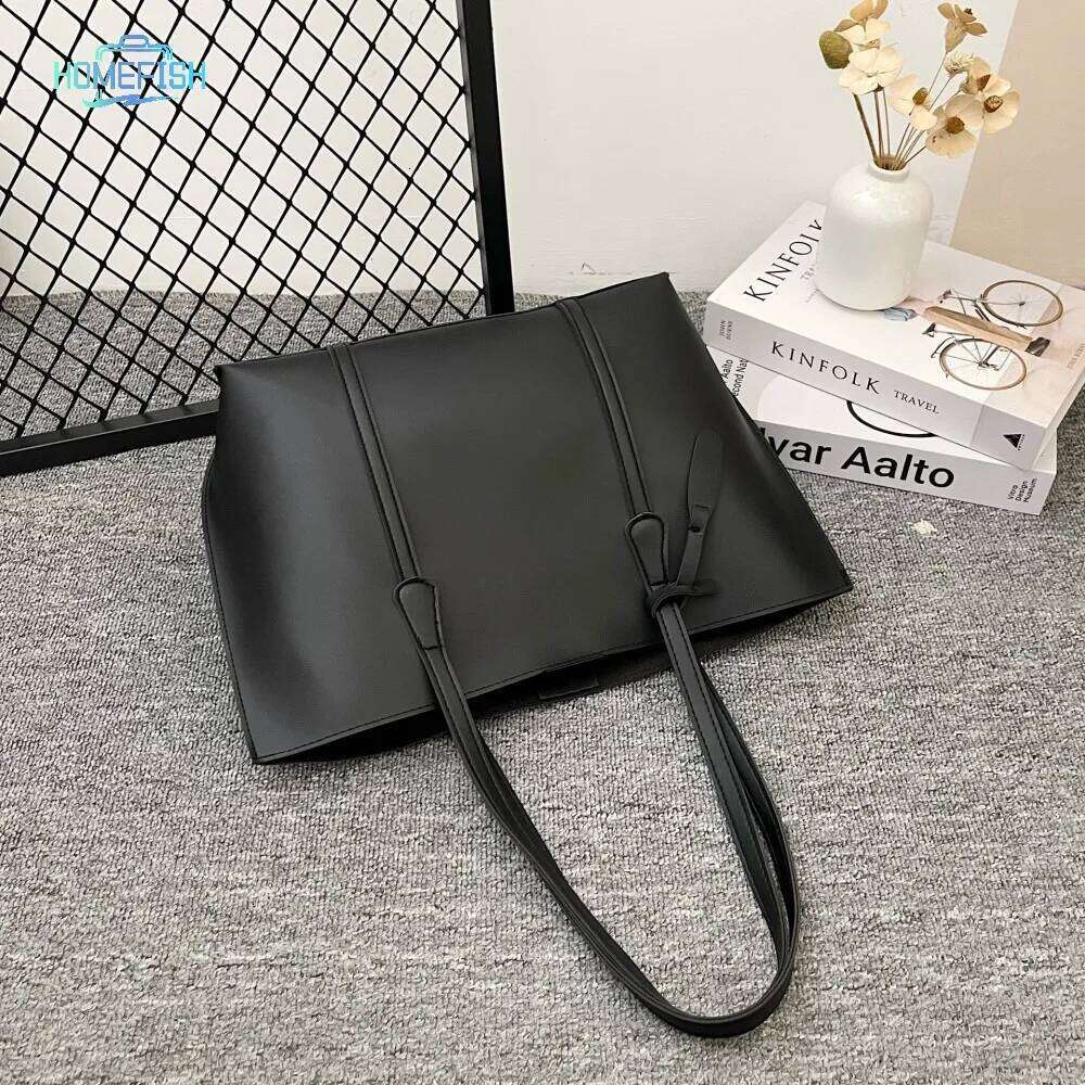 Large Capacity Women's New Soft Leather Tote Bag, Casual and Versatile Single Shoulder Bags for Woman Korean Style Handbags XJ260310