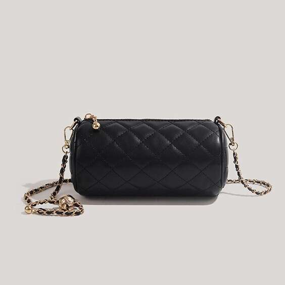 Genuine New Model Cylindrical Bag Stylish and Luxurious Quilted for Petite Individuals Versatile dh3572031JY