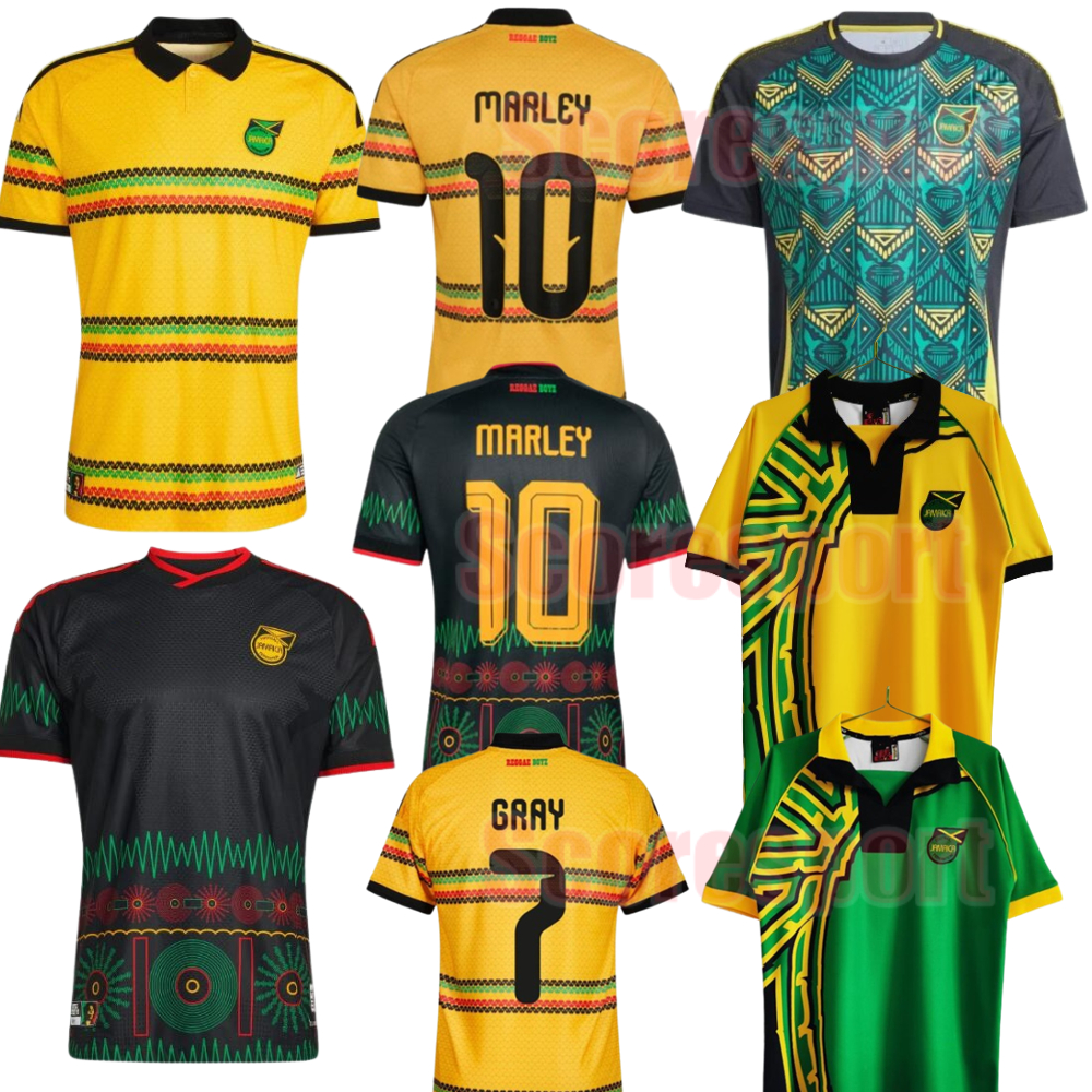 2026 Jamaica Soccer Jerseys Marley GRAY National Football Shirts 3XL 4XL LOWE BAILEY Cephas REID NICHOLSON MORRISON 1998 World Cup Retro Football Vintage Kit