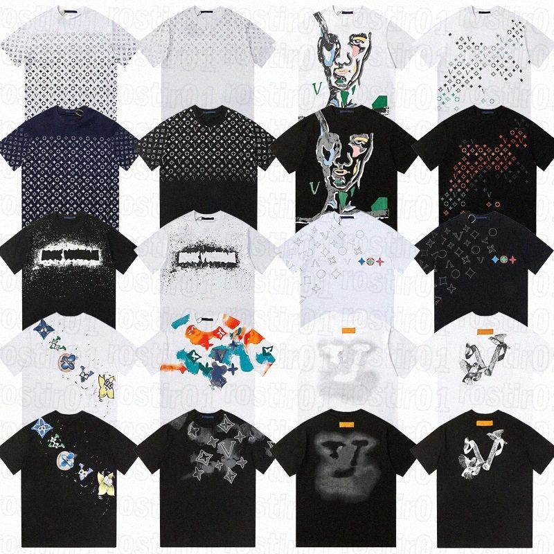 Designer Monogram Graphic T-Shirts Unisex Luxury Casual Short Sleeve Tees