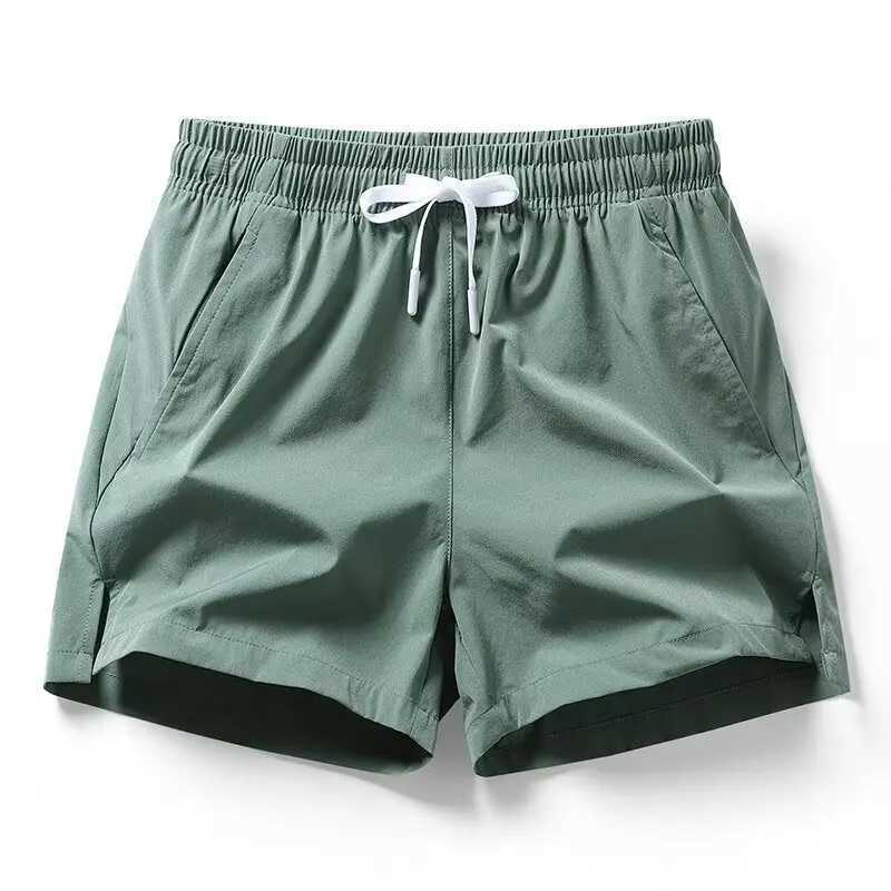 1pcs Summer Men Ice Silk Shorts Quick Drying Running Gym Pants Homme Surf Ventilate Drawstring Casual Outdoor Sport Couple Short N260310