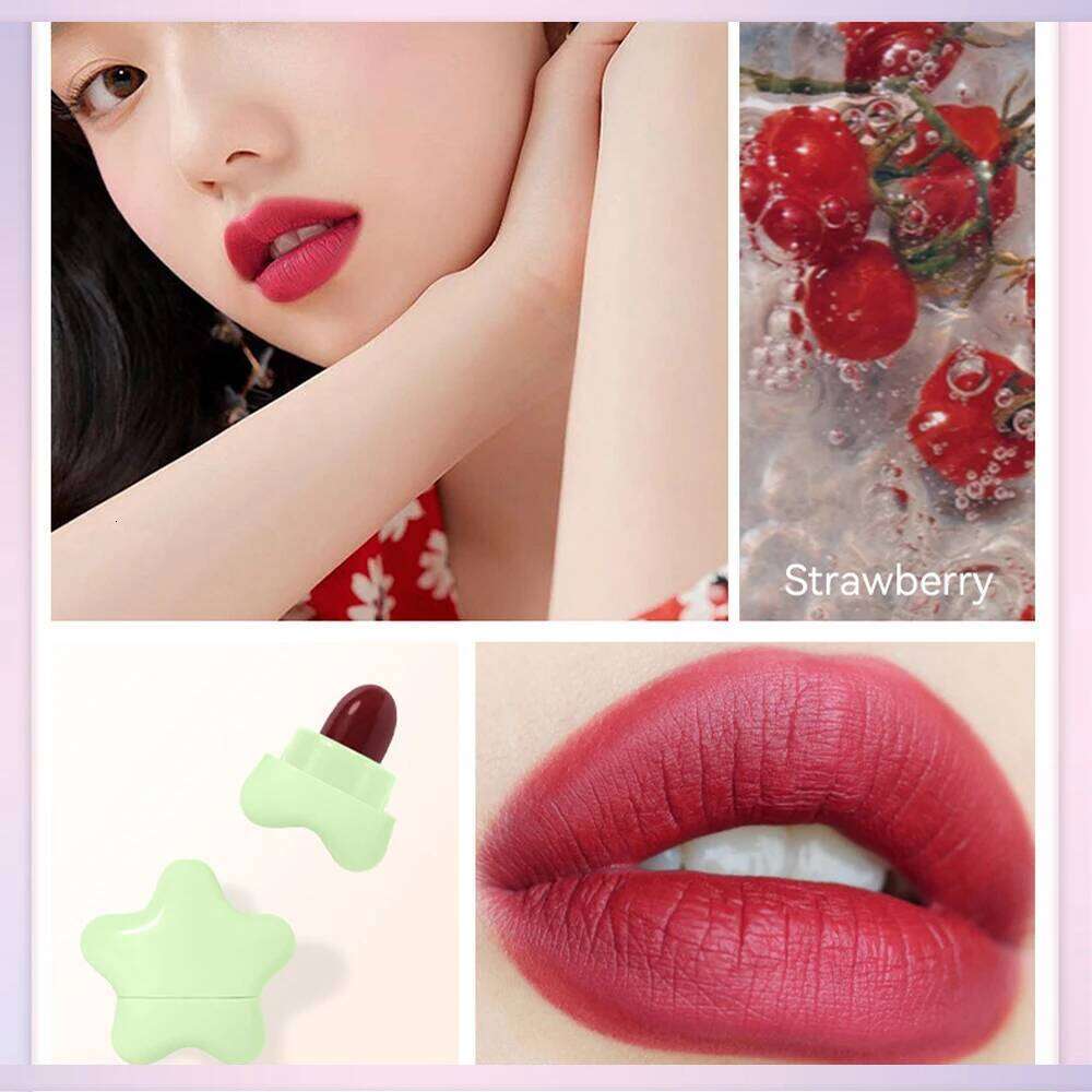 6pcs/set Long Lasting Star Mini Lipstick, Candy Color Matte Velvet Mist Portable Waterproof Lipstick Set Z260310