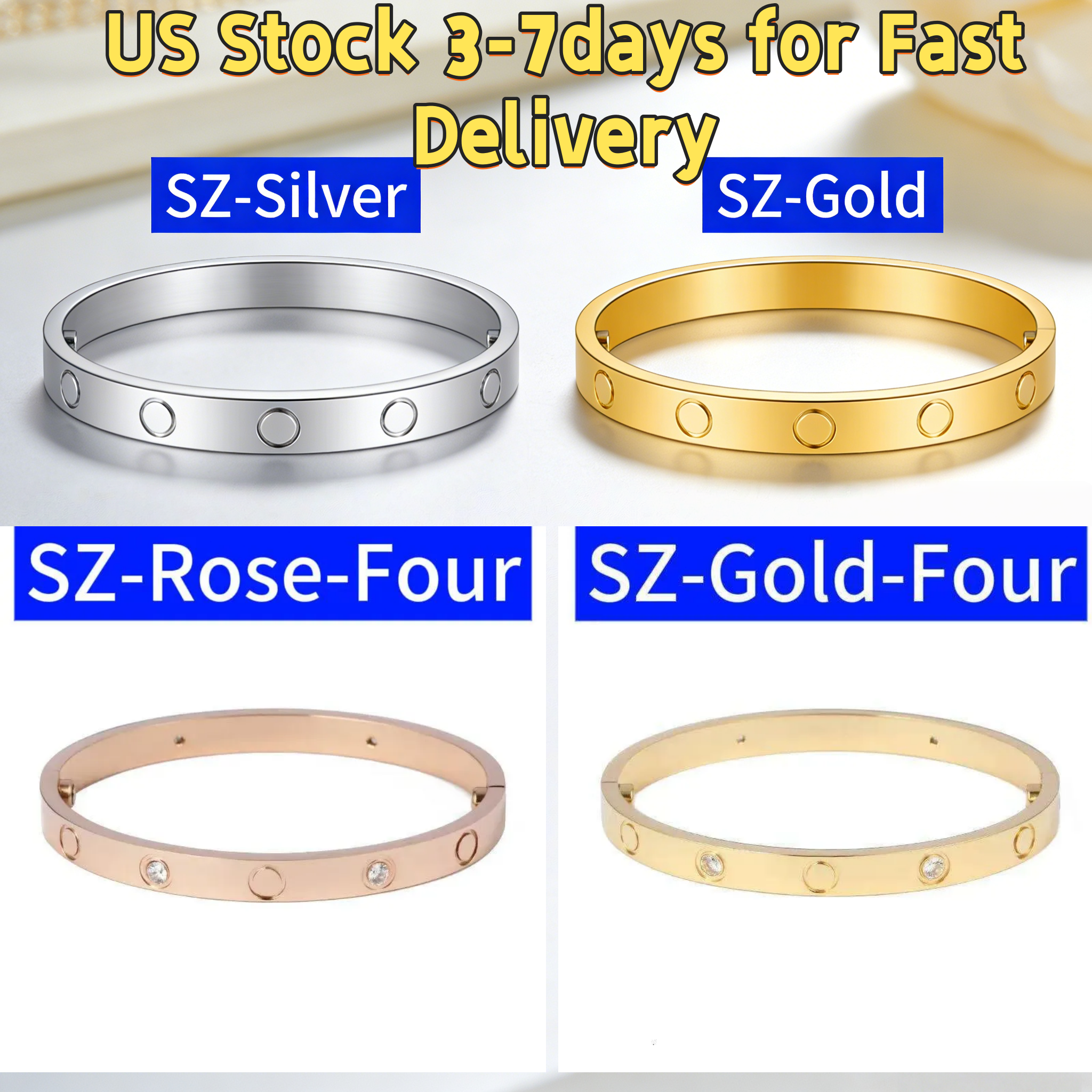 lujo bracelet rose gold sliver diamond couple bracelets women bracelets gifts bracelet jewelry designer bracelet modern chic female fashion accessory
