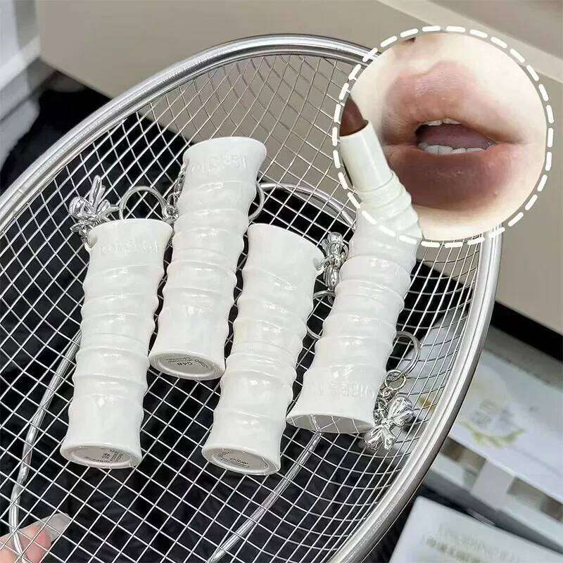 New Matte Nude Brown Waterproof Soft Mist Lip Stain Long Lasting Lipstick Korean Cosmetics Colorful Shiny Lips Makeup Z260310