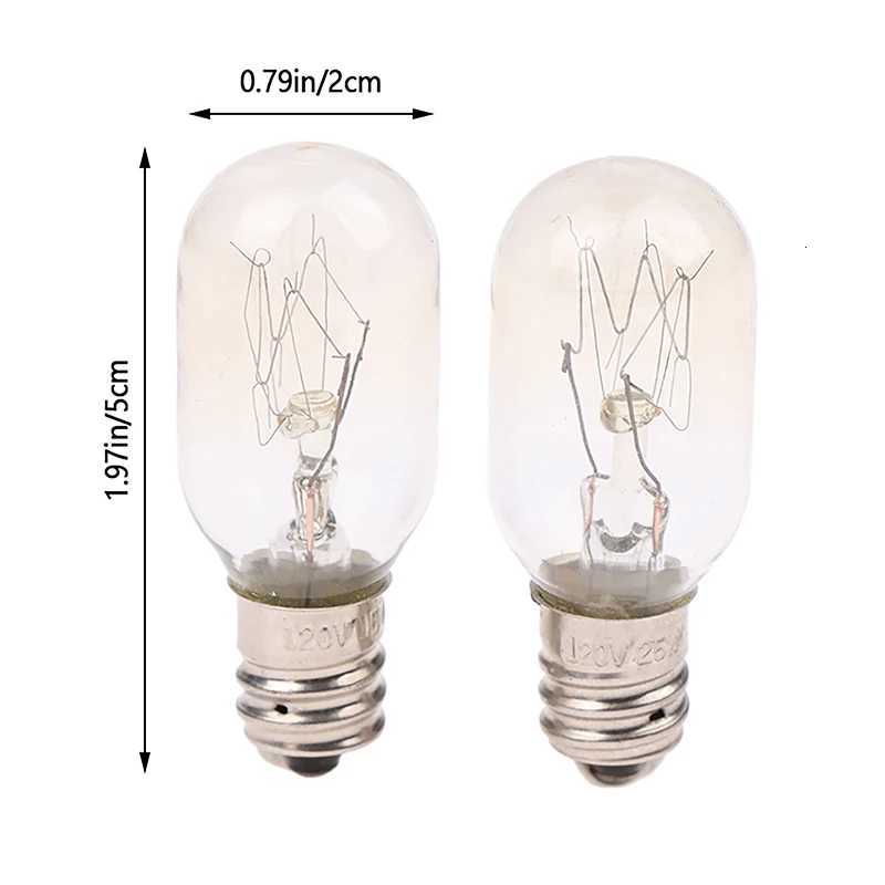 1Pc T20 E12 120V 15W/25W Salt Lamp Globe Bulb Incandescent Bulbs Refrigerator Oven Light Bulbs Replacement Light Bulb H260310