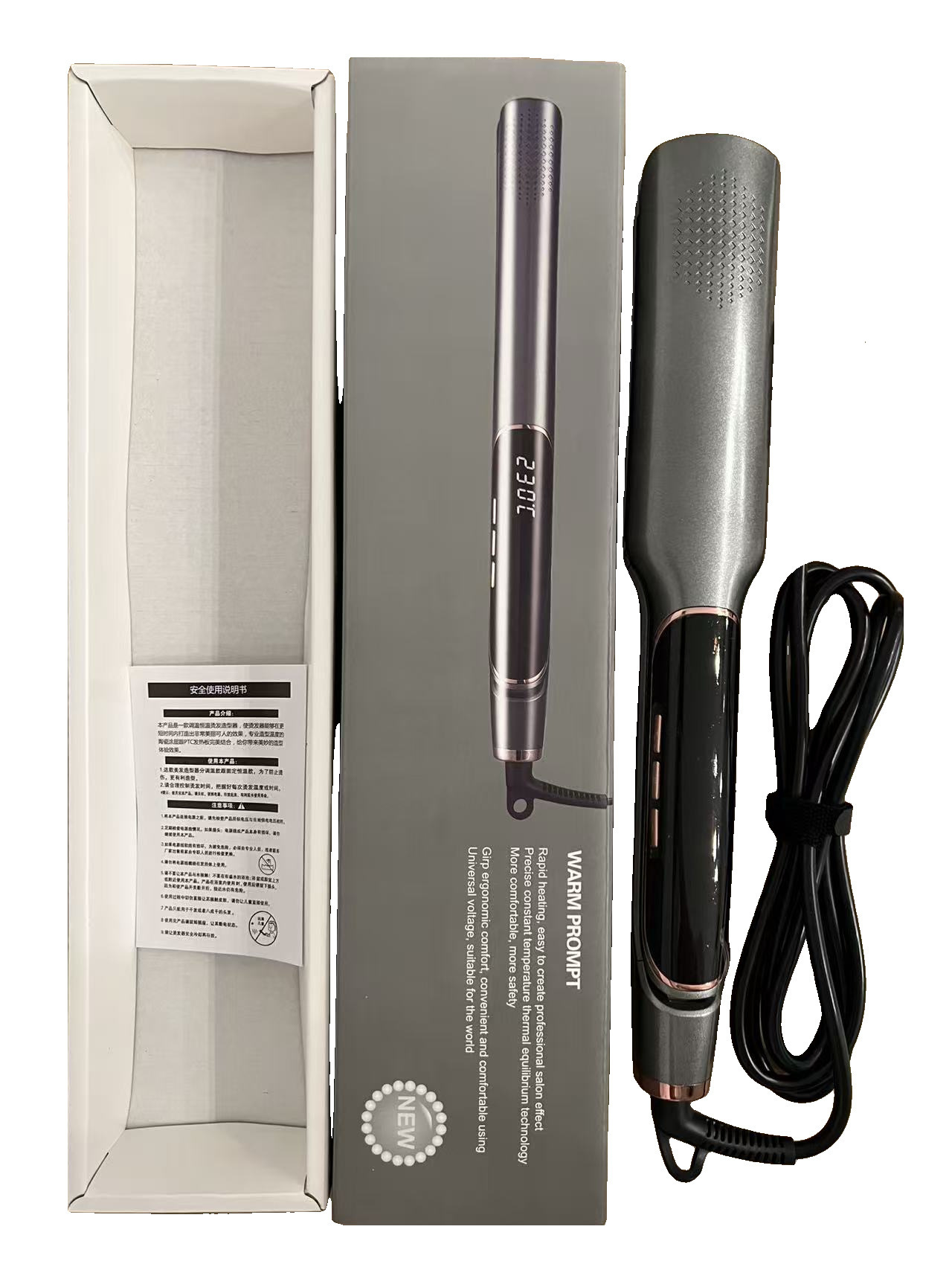 Professional 2 In 1 Hair Straightener Curling Iron Mini Pencil Flat Iron for Short Hair Beard Straightener Ceramic Hair Curler 240911