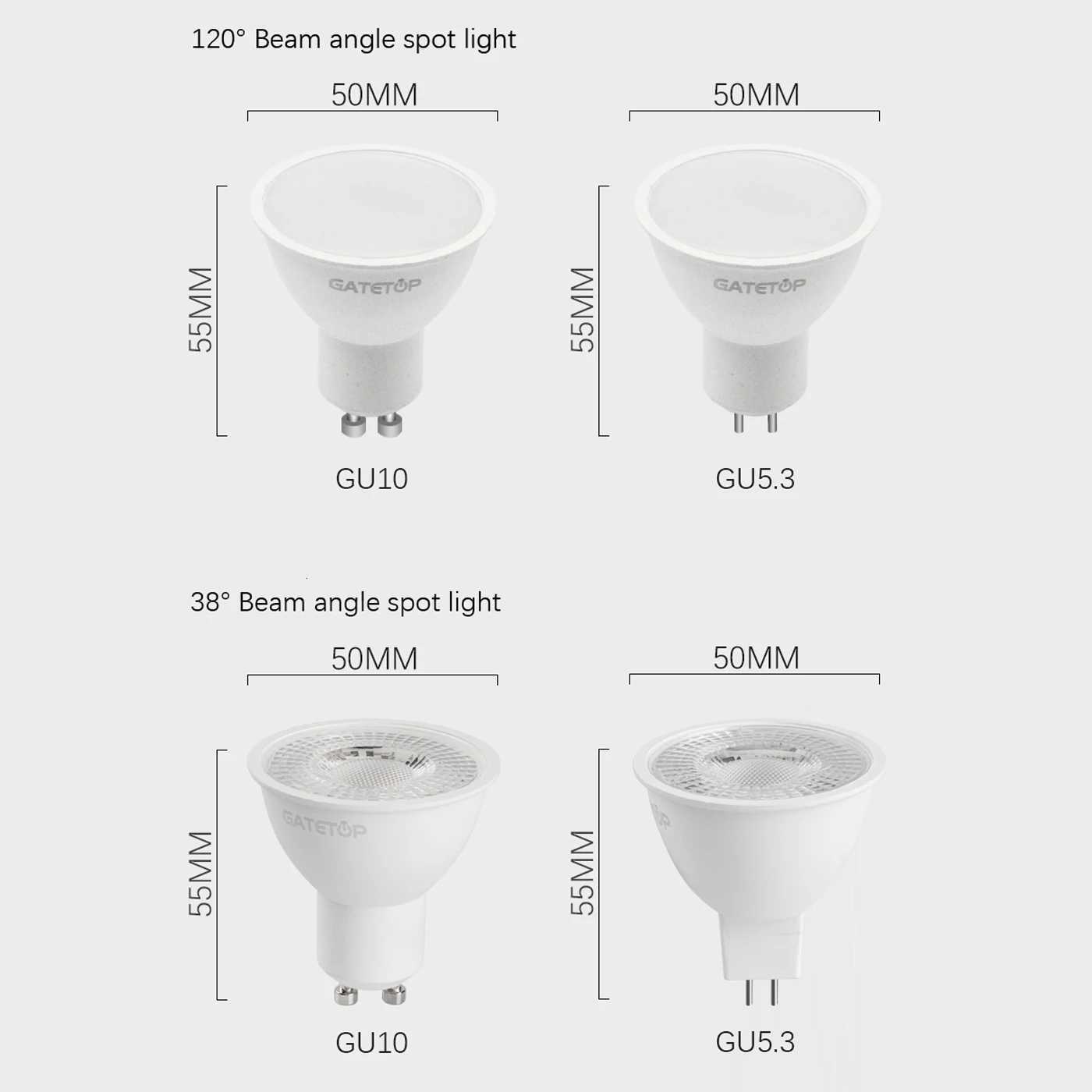 6PCS/LOT LED spot light GU10 AC220V AC100V-240V LED energy saving bulb 3W 5W 6W 7W 8W You can replace the 50W halogen lamp H260310