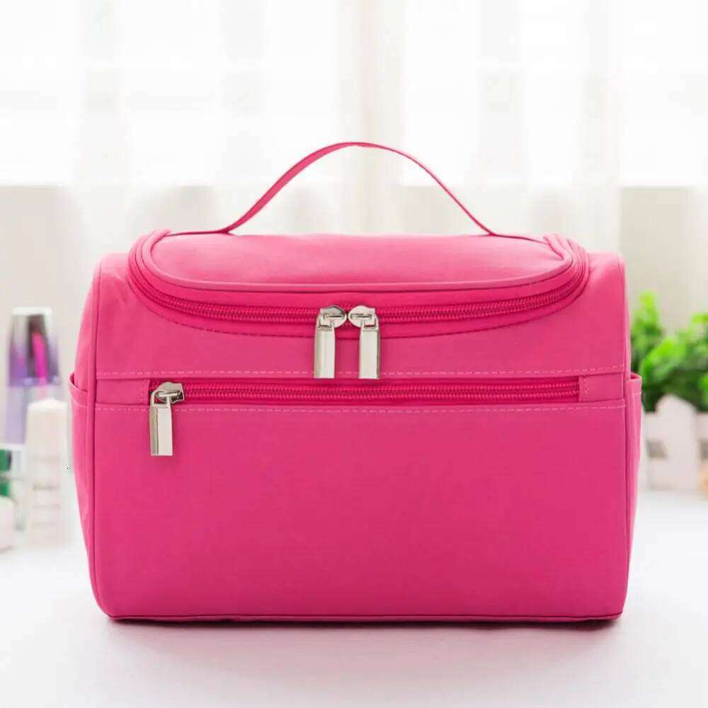 Women Large Waterproof Makeup Bag Zipper Hanging Design Lightweigh Portable Travel Cosmetic Organizer Wash Toiletry Case Unisex XJ260310