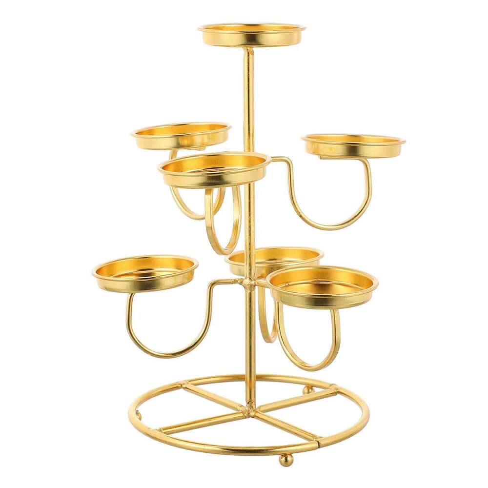 Suoil Candleholder Delicate Decorative Stand Space-Saving Design Romantic Bar Restaurant Decoration H260310