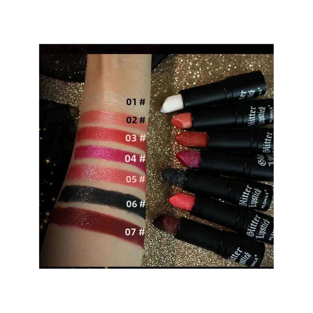 MLSMILE Multi-Color Matte Lipstick Non-Stick Flash Lasting Easy Apply Diamond Finish Dark Halloween Look Lip Makeup Z260310