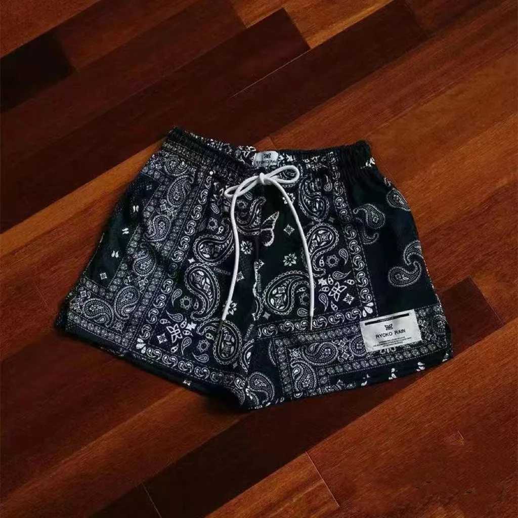 RYOKO RAIN New summer mens shorts men and womens fashion beach seaside casual shorts mesh sports quick-drying quarter pants N260310