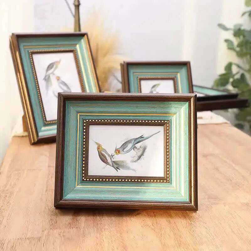 Vintage European Style with Free Photo Printing Elegant Table Display 6 7 8 10inch A4 Picture Frame Home Decor H260310 - view 3