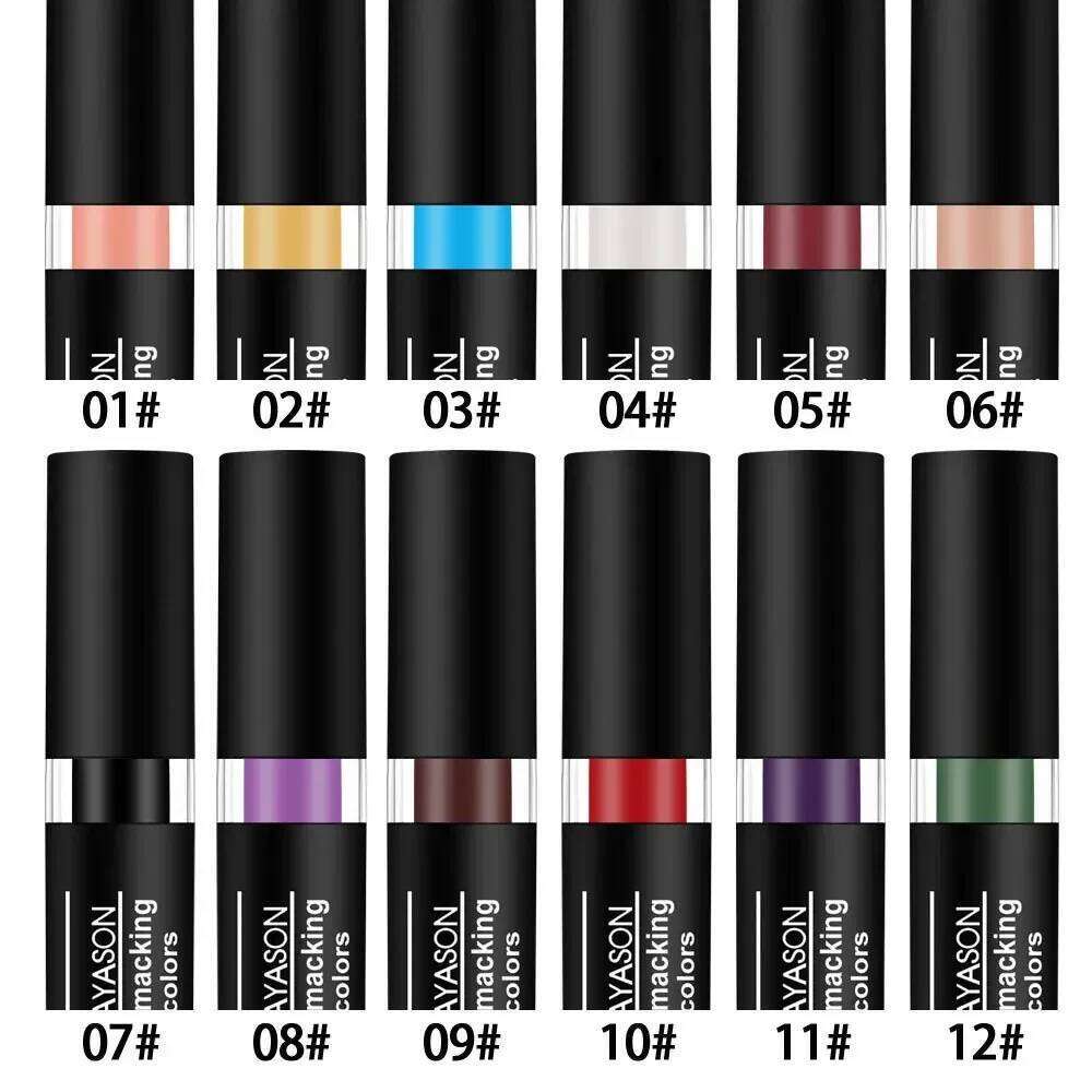 Waterproof Velvet Matte Lasting Black White Purple Pigment Lipstick Christmas Halloween Vampire Red Party Lip Cosmetics Z260310