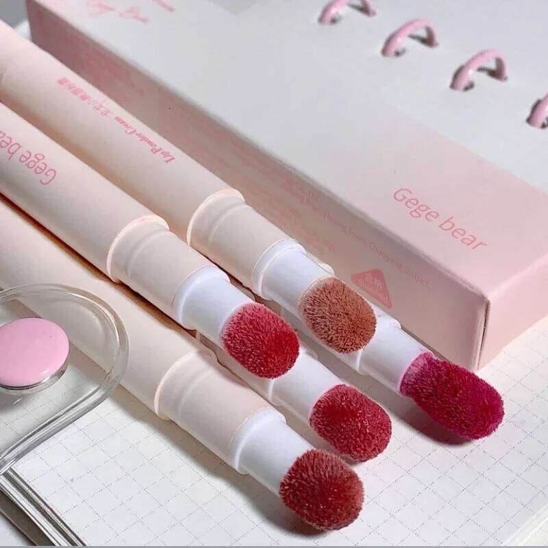 Powder Glaze Matte Air Cushion Lip Cream for Women Plain White Lipstick not easy to fade Z260310