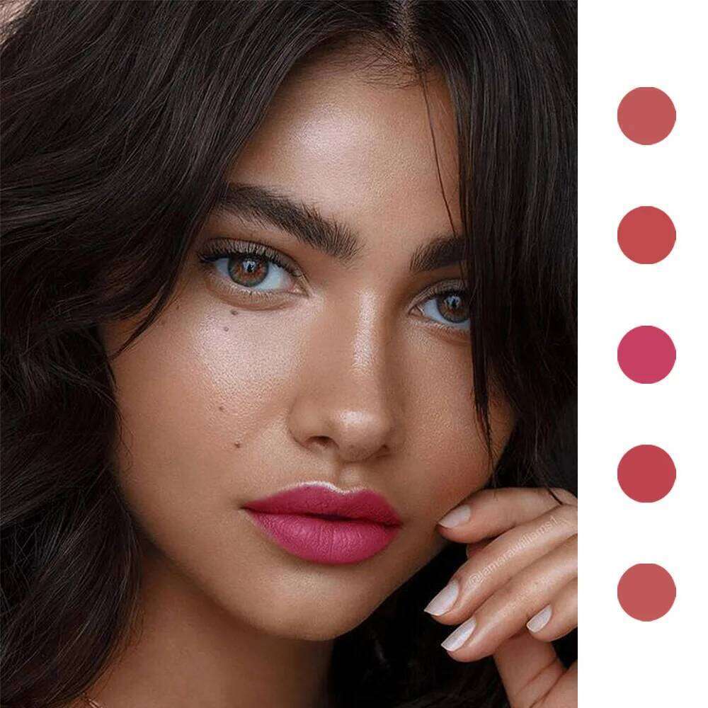 18 Colors Matte Velvet Glaze Long-Lasting Not Easy To Fade Lip Gloss Lipstick Waterproof Makeup Cosmetic Tool Z260310