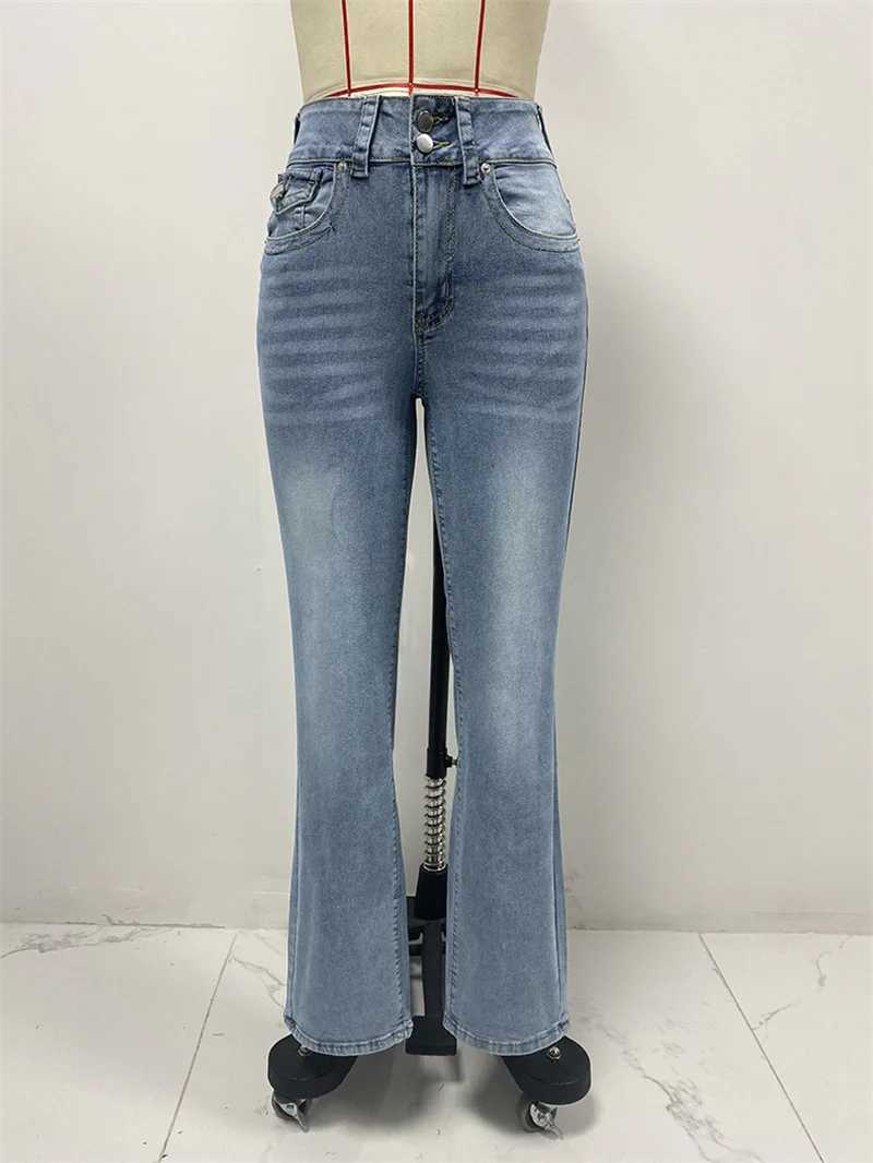 Spring 2025 Y2K Baggy Jeans for Women Trendy Mid Waist Casual Straight Leg Boyfriend Jeans Denim Pants with Pocket Streetwear M260310
