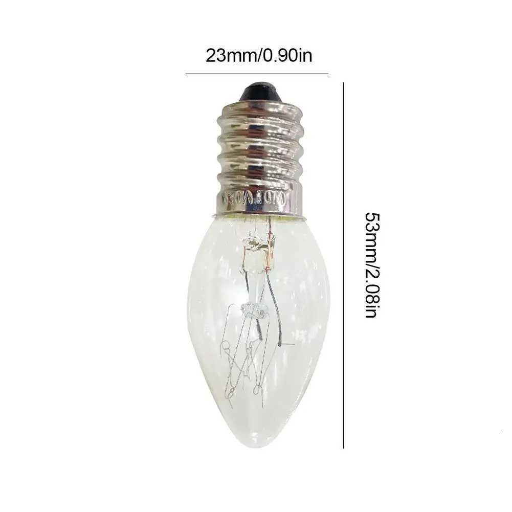 6Pcs/set E14 Light Bulb 220V 10W 100LM 2700K Transparent Warm Color C7 Incandescent Tungsten Night Lamp Bulb Dropship H260310