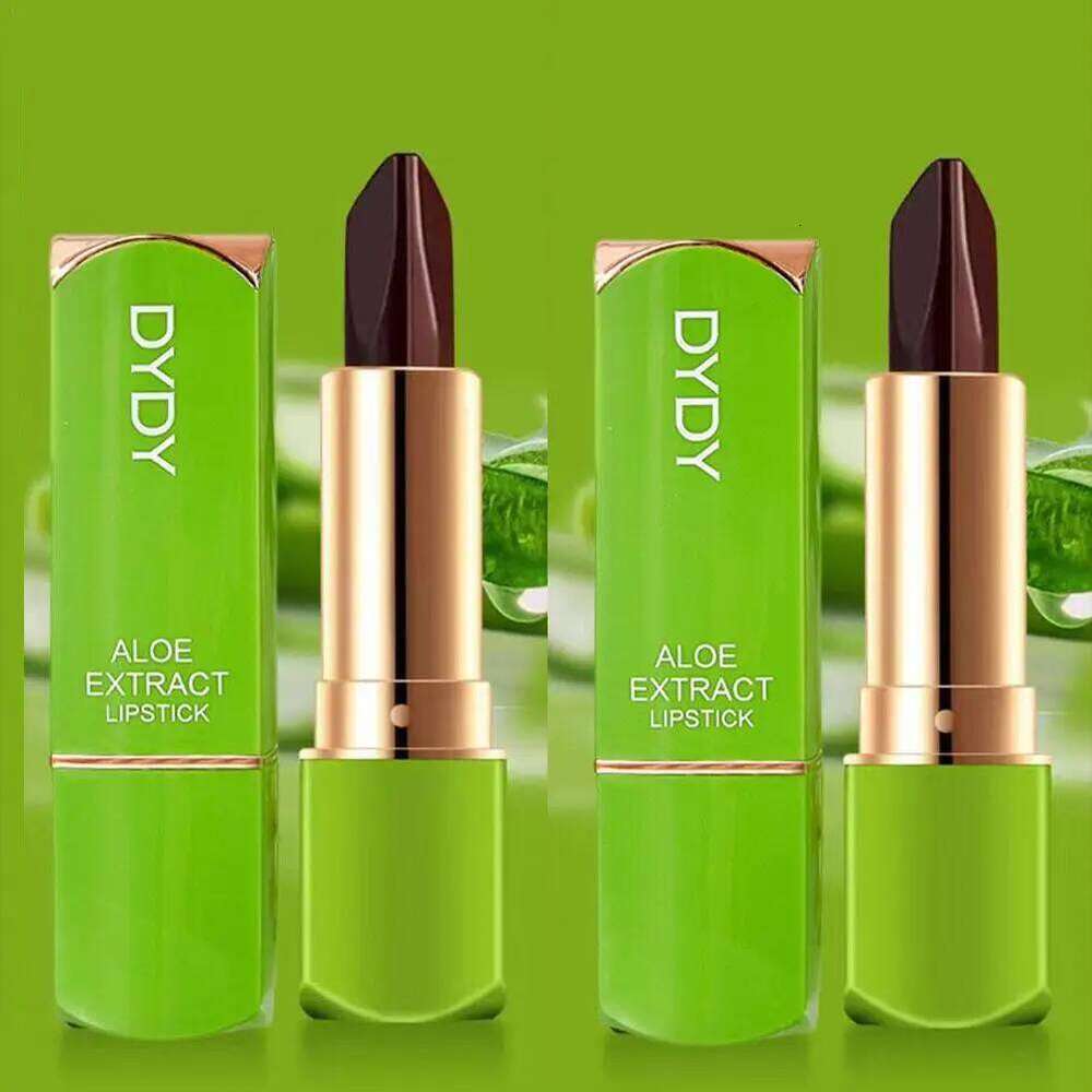 2PCS Tricolor Color Changing Tint Lipstick Lasting Moisturizing Discolored Gloss Aloe Vera Lip Balm Non-Stick Cup Z260310