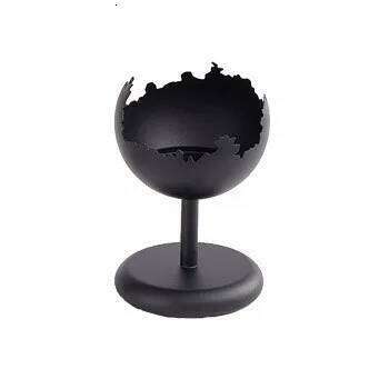 Transparent metal fragrance diffuser holder - painted finish candle stand for dining table to enhance atmosphere H260310