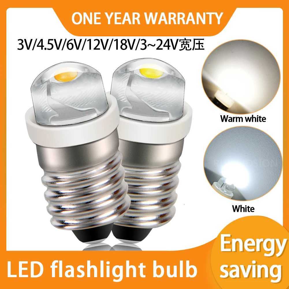 2pcs Led Indicator Light E10 05W Dc 3V 45V 6V 12V 18V 24v 110V 220V Warning Signal Bulb Instrument Machine Lamp Warm White H260310