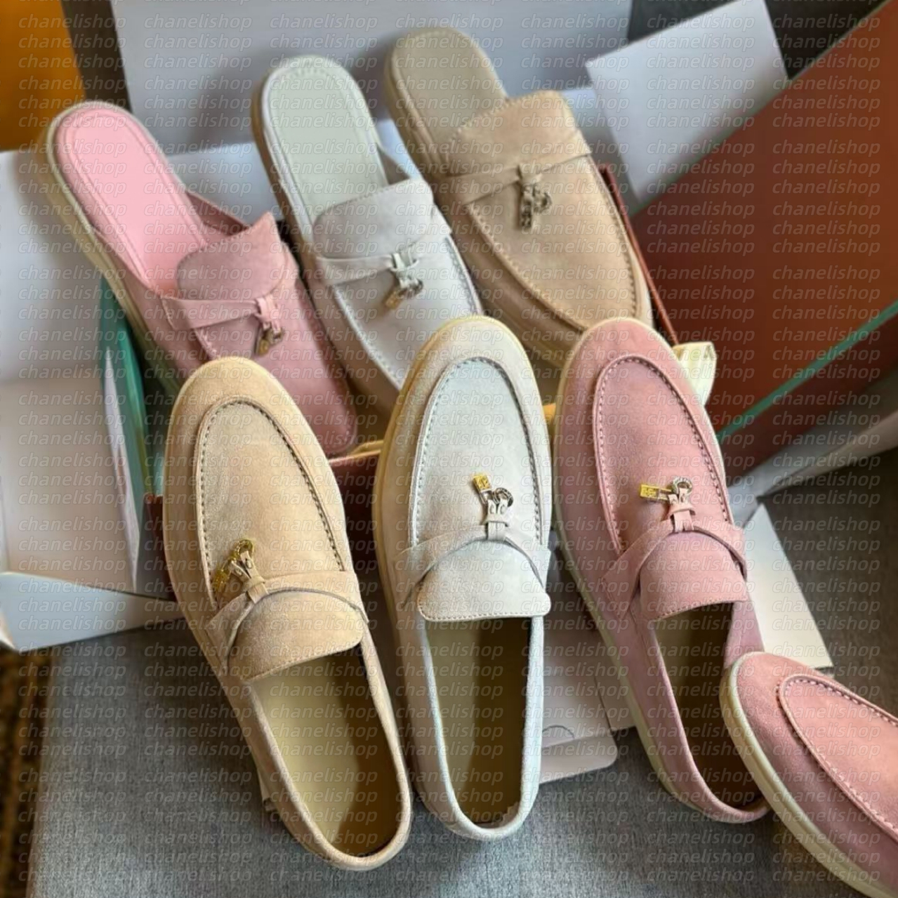 Loafers Women Men Dress Shoes It Designer Shoes Luxury Fashion Business Cashmere Leather Flat Shoes Low Top Suede Cow Oxfords Casual Moccasins Lazy Shoe With Box 35-46