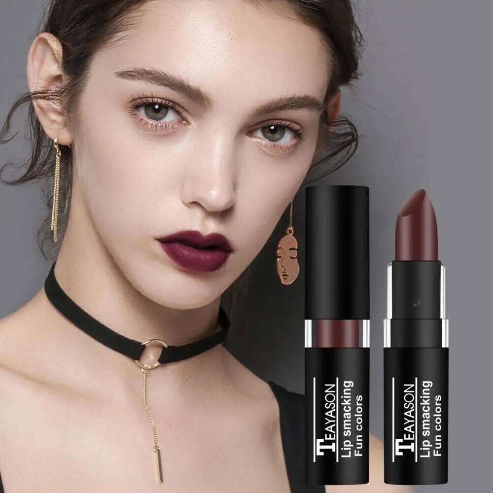 Dark Lipstick White Nude Vampire Olive Green Black Purple Halloween Creative Makeup Retro European and American Style Z260310