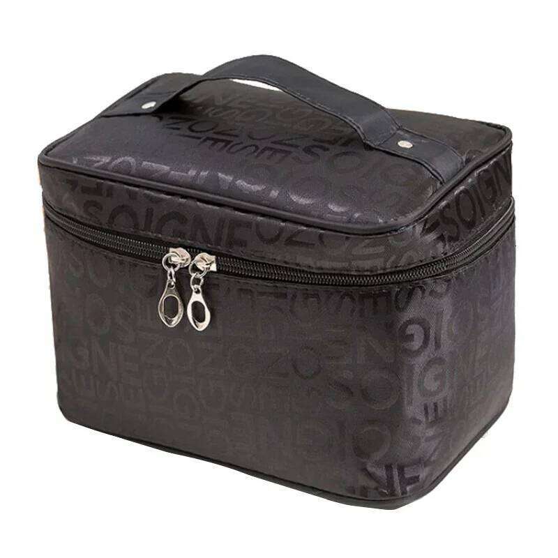 Big Size Women Cosmetic Letter Large capacity multi-function zipper Makeup Bag Ladies Fashion Neceser Maquillaje ZDH012 XJ260310