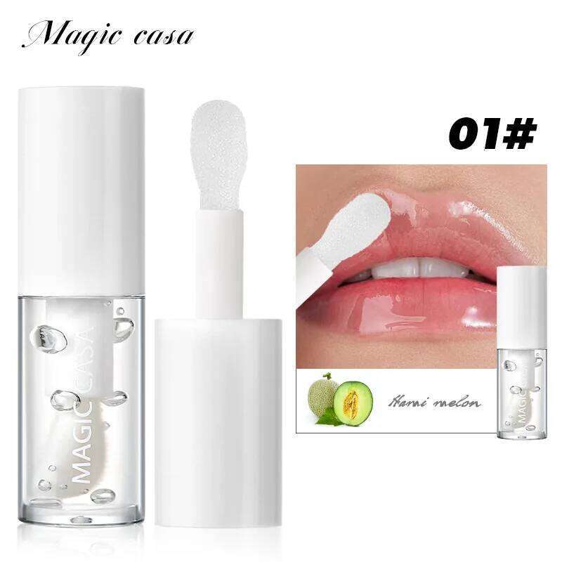 MAGIC CASA 5 Color Translucent Fruit Jelly Oil Protector Honey Moisturizing Lip Lines Lipstick Base Z260310