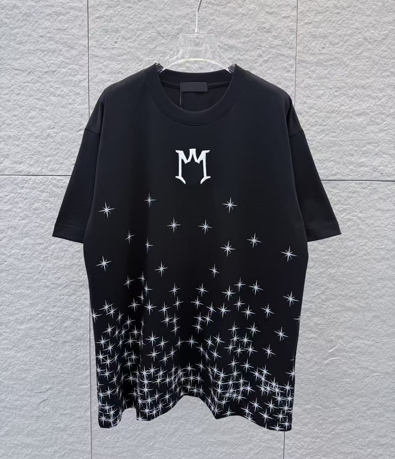 Men's T-Shirts Round neck embroidered and printed polar style summer wear with street pure cotton w2ef