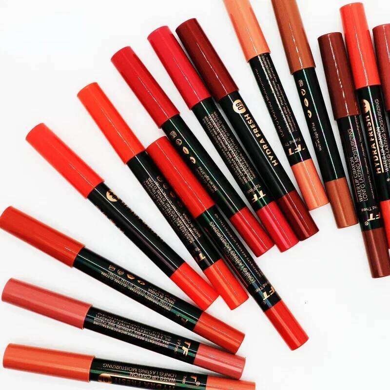 Matte Velvet Lipstick Waterproof Long Lasting Sexy Red Sticks Non-Stick Cup Makeup Lip Tint Pencil Cosmetics 15Colors Z260310