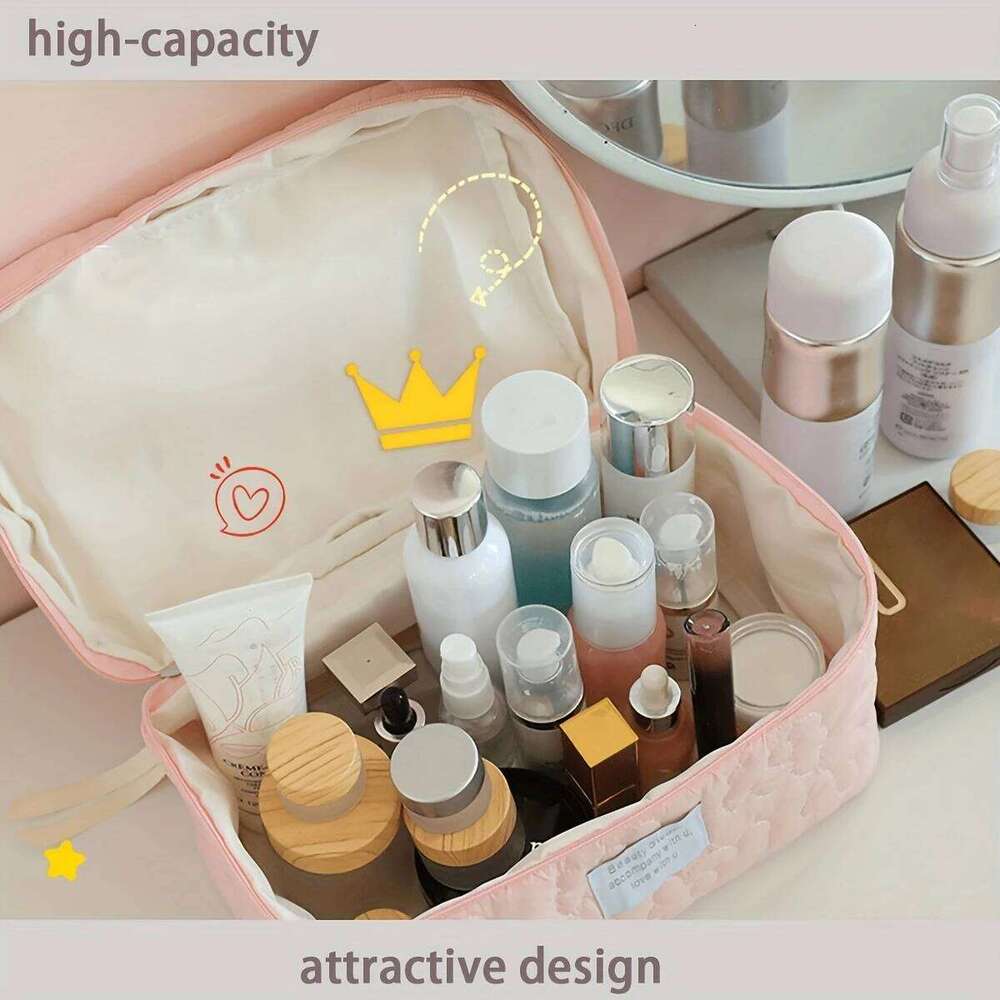 Ins Style Candy Color Makeup New Light Luxury Women's Lipstick Pack Portable Travel Cosmetic Storage Toiletry Bag XJ260310