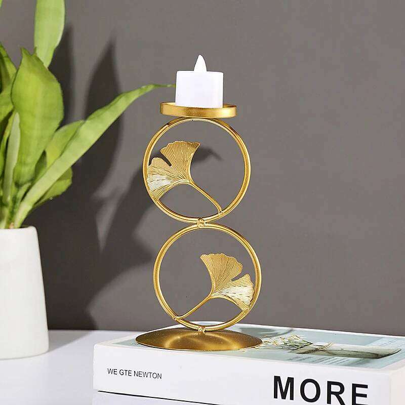 Modern Metal Candle Holder Home Decorations Candlestick Stand For Candles Container Christmas Wedding New year Room Table Decor H260310