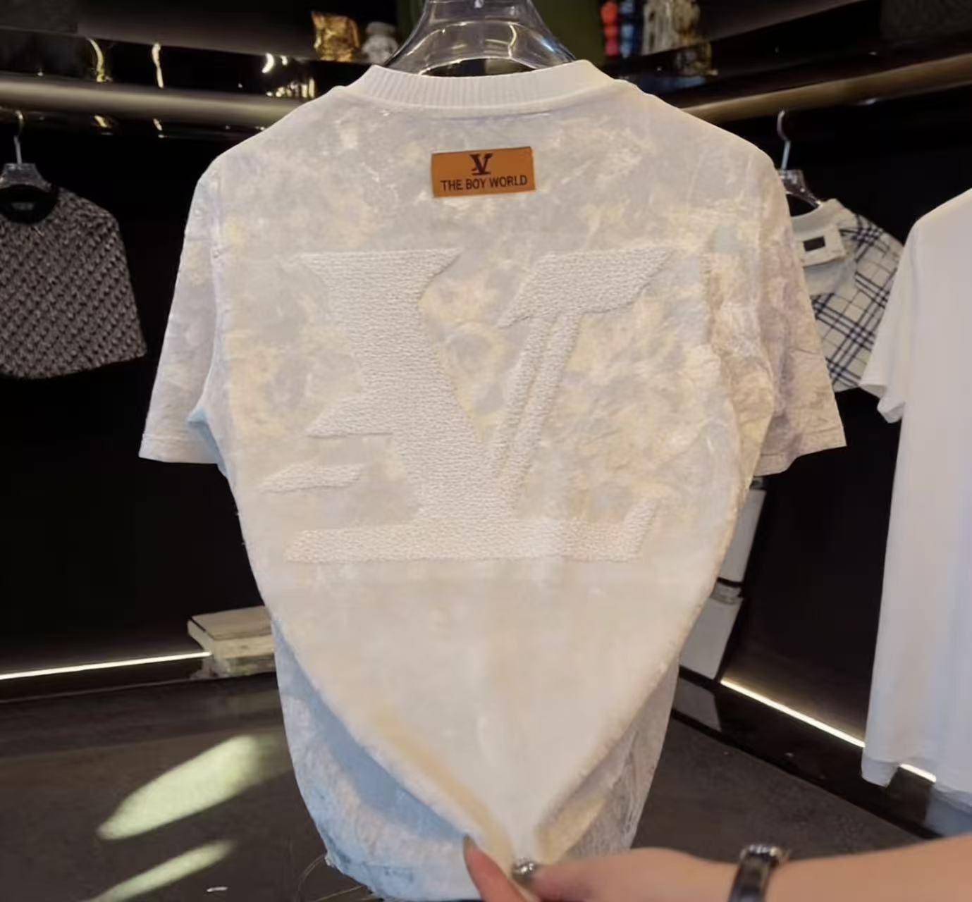 Summer Letter Embroidery Pattern Niche Versatile Comfortable Fashionable Personality Design Stylish Short Sleeve High-End Top