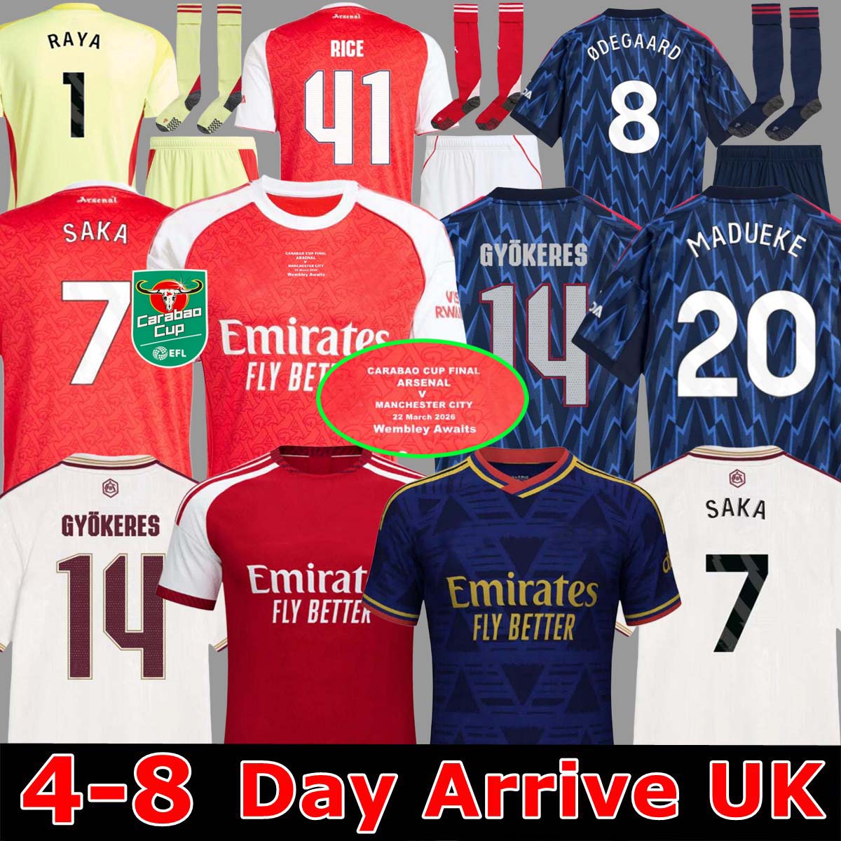 25 26 CALAFIORI arsenal soccer jerseys RICE SAKA Fans Player MADUEKE ZUBIMENDI 2025 2026 football shirt Men Kids ODEGAARD SAMBI VIEIRA Gyokeres HAVERTZ Lewis-Skelly