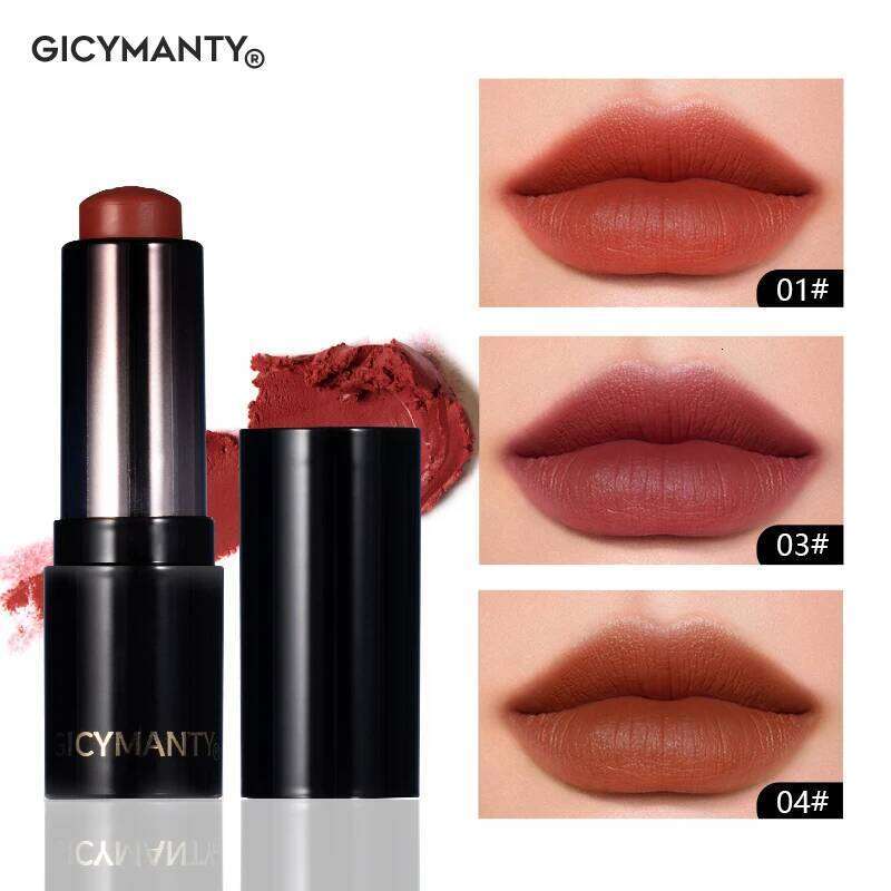 Matte Lipstick Has A Smooth Texture Moisturizing Effect Long Lasting Color And Not Easy To Remove It Is Suitable For Autumn Z260310